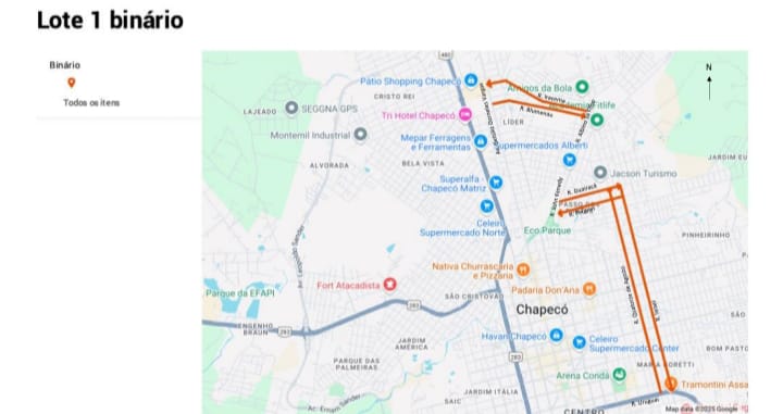 Prefeitura de Chapecó implantará binário nas ruas 14 de agosto e Israel