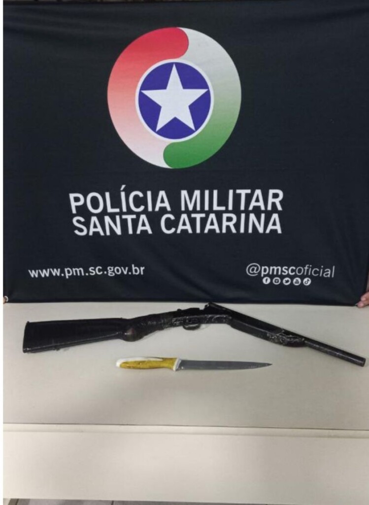 Homem de 52 anos é preso por porte ilegal de arma em Chapecó